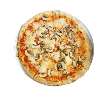 Beyaz arka plan ile izole pizza