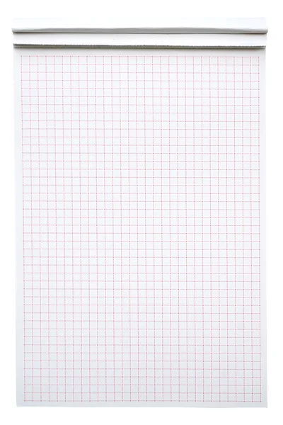 White squared notebook, for background — Stock Photo, Image