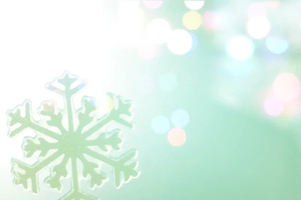 Winter Holiday Snow flake Background, Bokeh. — Stock Photo, Image