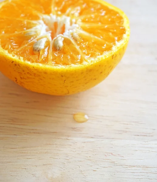 Naranja en rodajas en primer plano — Foto de Stock