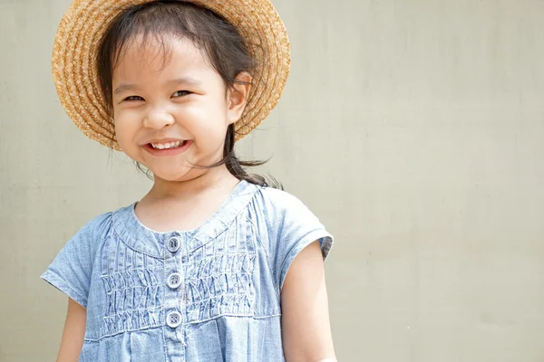 Little farmer girl — Stock Photo, Image