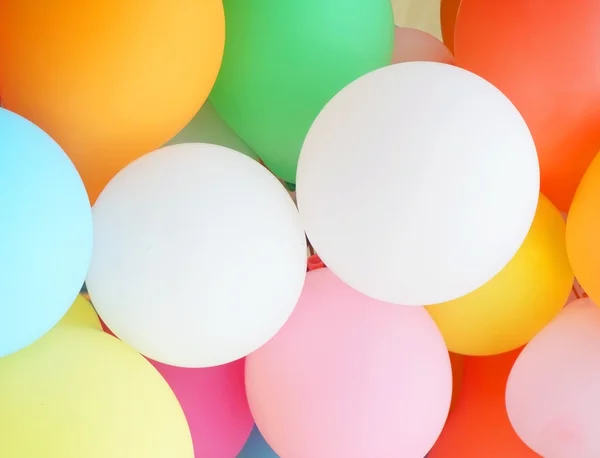 Arka plan için renkli birçok balon — Stok fotoğraf