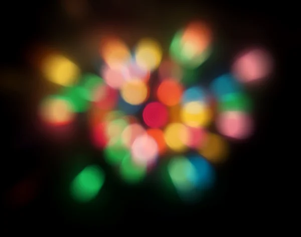 Abstrakt ljus oskärpa bokeh, Defocused radiella zoom bakgrund — Stockfoto