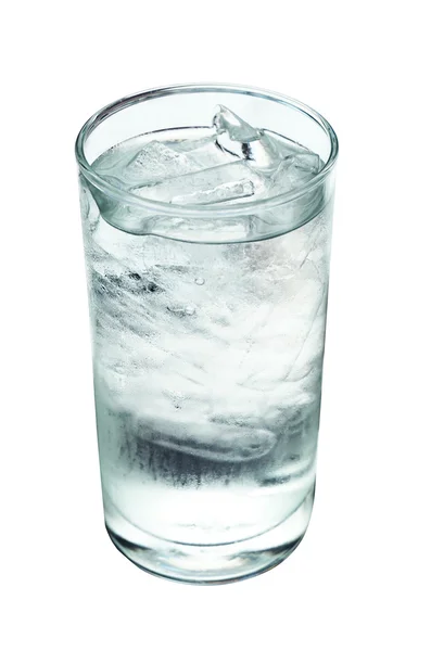 水や氷でガラスをホワイト (クリッピング パスの分離します。) — ストック写真