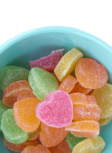 Jelly sweets heart — Stock Photo, Image