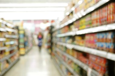 arkaplan için bulanık süpermarket