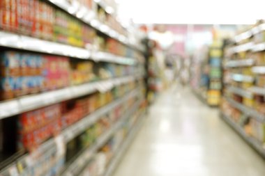 arkaplan için bulanık süpermarket