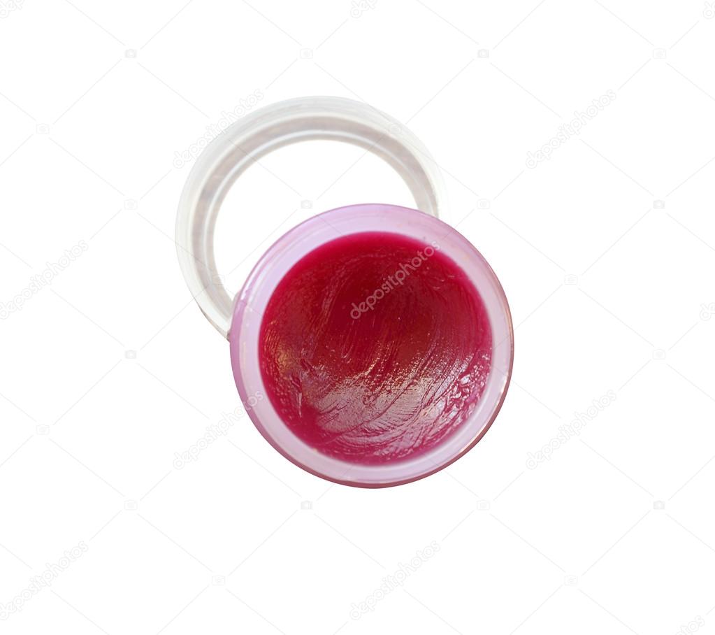 Lip balm on isolated white background (clipping path)