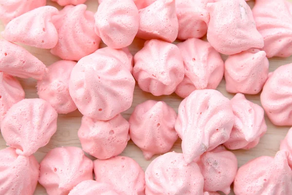 Pink meringue close up — Stock Photo, Image