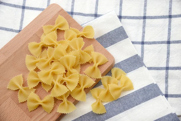 Primer plano de la pasta italiana cruda — Foto de Stock