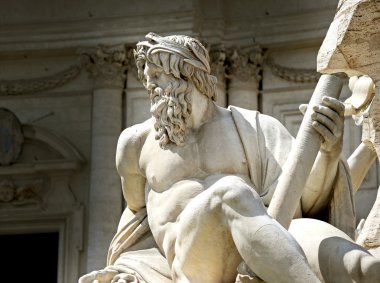 Tanrı Zeus Piazza Navona, Roma dört Irmak Çeşmesi Bernini heykeli
