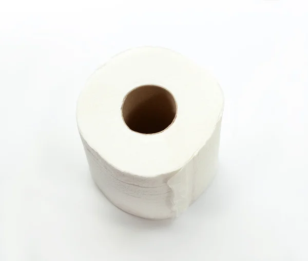 Simple toilet paper on white background — Stock Photo, Image