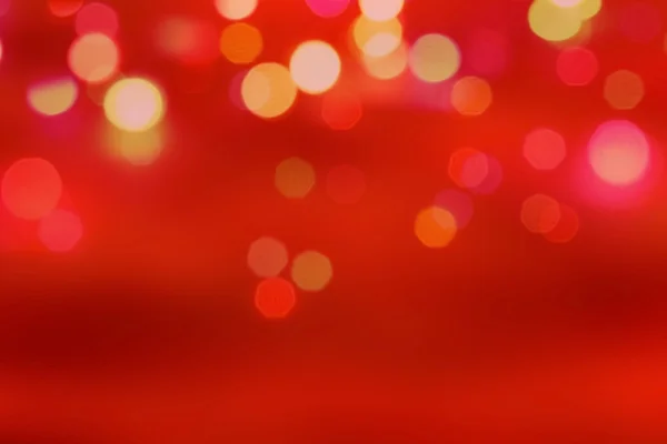 Red holiday bokeh. Abstract Christmas background — Stock Photo, Image