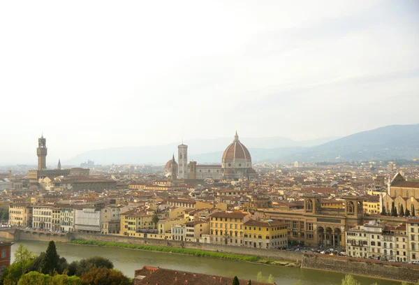 Panorama van Florence en Heilige Maria van de Bloem in Florence — Stockfoto