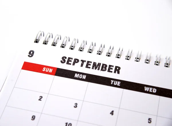 Calendar: September — Stock Photo, Image