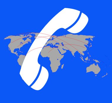 Global communicate (telephone icon)