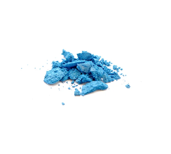 Crushed eyeshadow isolated on white background — Stock Photo, Image