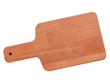 Ahşap doğrama kurulu beyaz arka plan (kırpma yolu üzerinde izole)