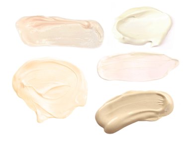 kozmetik krem beyaz izole