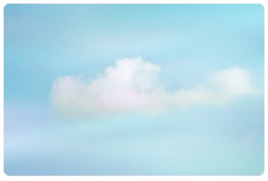 Vintage sesi bulut ve mavi gökyüzü