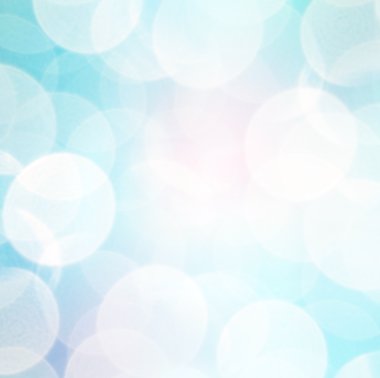 Soyut kış mavi bokeh arka plan