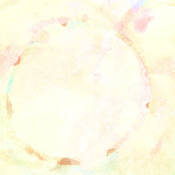 Hintergrund der bunten Kreis von Aquarell Tropfen auf Papier Textur — Stockfoto