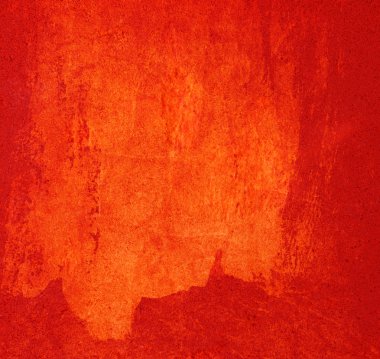 Yüzük paslı leke ile gri boyalı duvar.