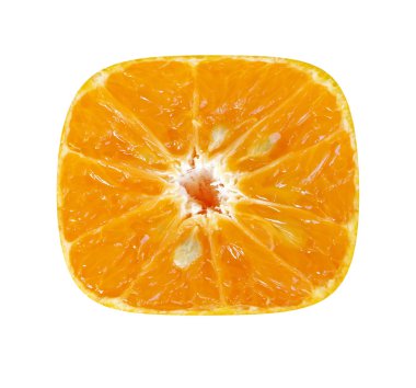 Turuncu kare dilimi soyulmuş