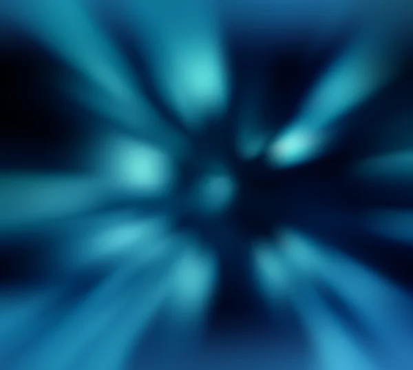 Abstrakt science fiction yttre rymden, blå radiella bakgrund Royaltyfria Stockbilder