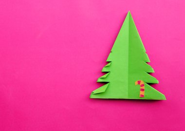 Origami Noel ağacı kağıt