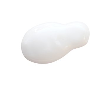 Beyaz güzellik kremi (kırpma yolunu izole örneği)