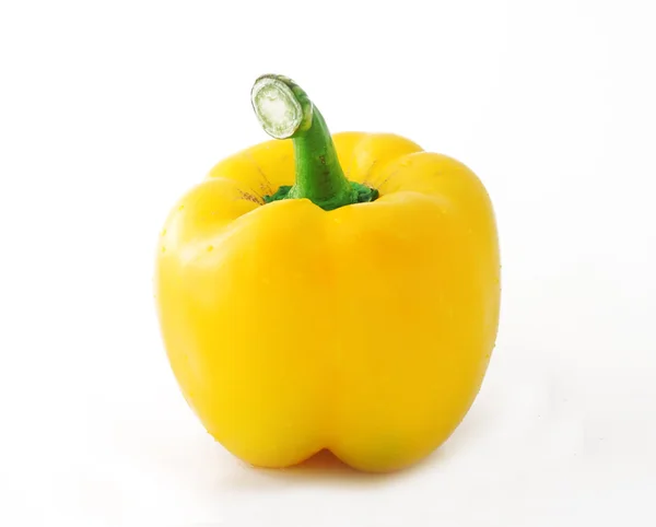 Sweet yellow pepper on white background — Stock Photo, Image