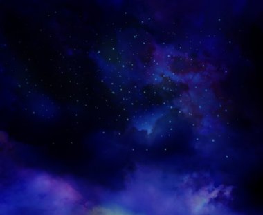 Mavi Nebula soyut yıldız uzay arka plan