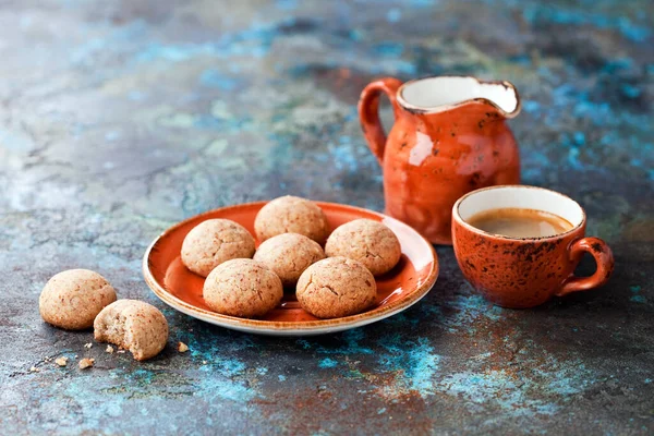 Homemade Gluten Free Almond Cookies Selective Focus — Stock Photo, Image