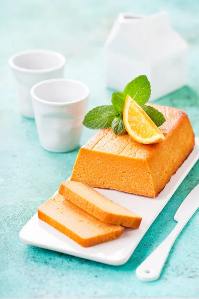 Hecho Casa Aip Paleo Sin Gluten Calabaza Pastel Naranja Postre — Foto de Stock