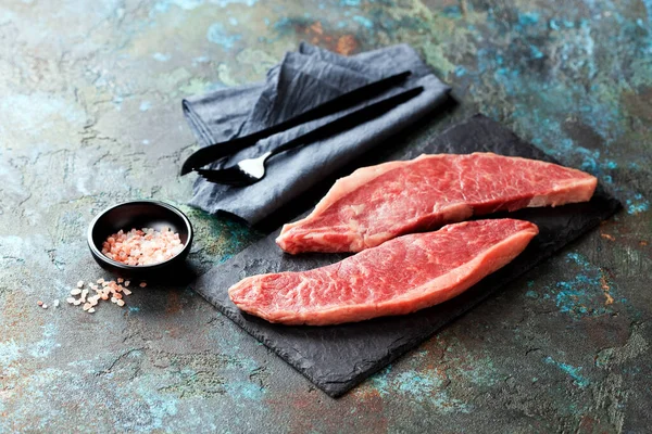 Raw Beef Picanha Steak Selective Focus Stock Picture