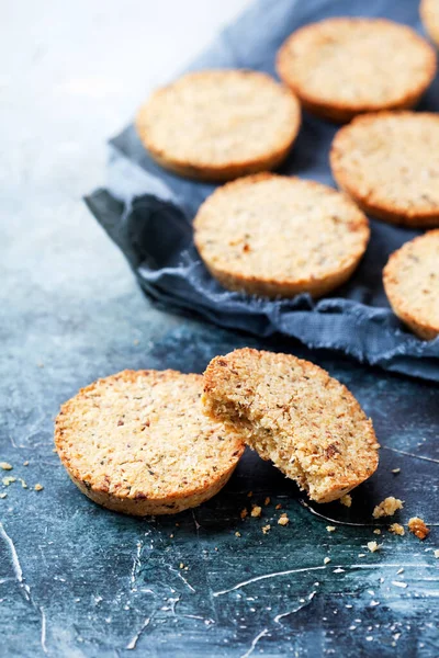 Biscotti Vegani Cocco Senza Glutine Fatti Casa Con Spezie Messa — Foto Stock