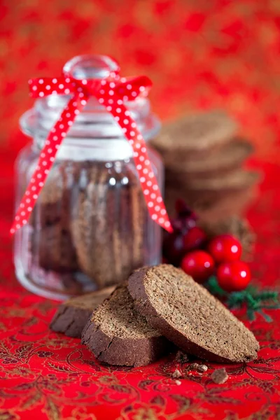 Choklad kaffe biscotti — Stockfoto