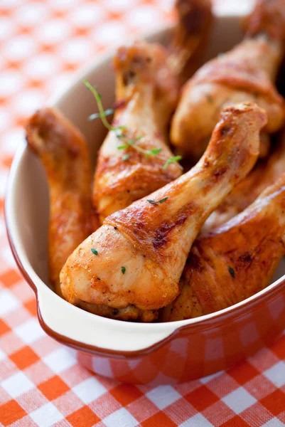 Baked chicken legs — Stock Photo, Image