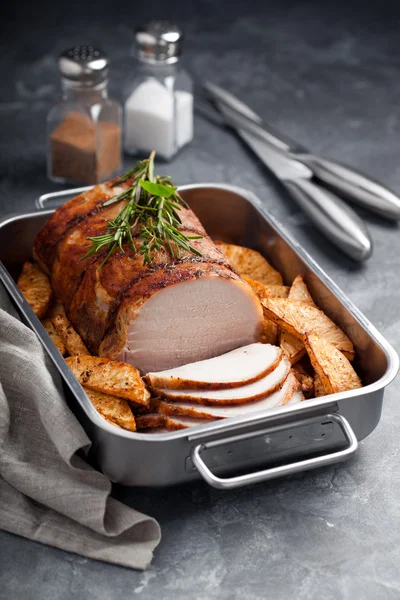 Roast pork with spices — Stock Photo, Image