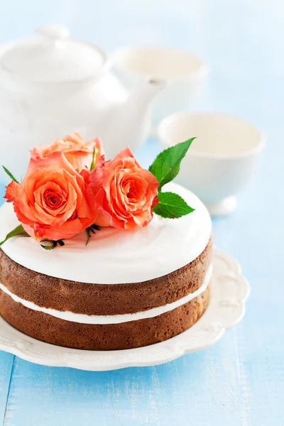 Savoureux gâteau aux carottes — Photo