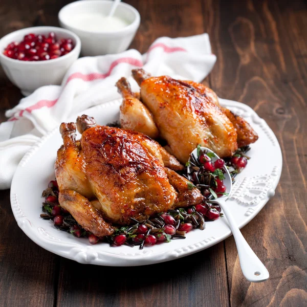 Tasty roasted chicken — Stock Photo, Image
