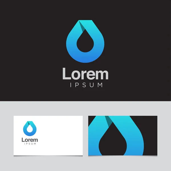 Logo designelementen met sjabloon voor visitekaartjes. — Stockvector
