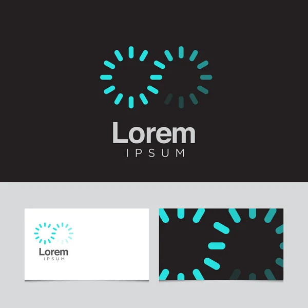 Logo designelement med visitkortsmall. — Stock vektor