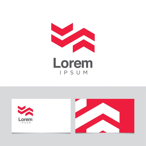 Logo designelement med visitkortsmall. — Stock vektor