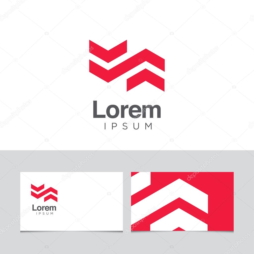 Logo design elements with business card template. Vector graphic design elements for company logo.