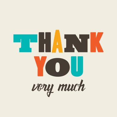 Teşekkür kartı letterpress.