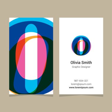 Kartvizit şablonu ile 