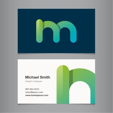 Kartvizit Alfabe harf ile.