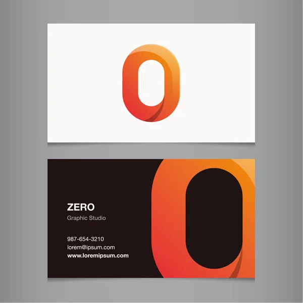 Business card with number. — Stock Vector